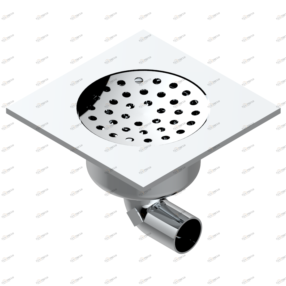 G00-7640/03 Трап квадратный с сифоном 200 мм x 200 мм Thg-paris прочие артикулы THG Хром G00-7640/03 CAT.A