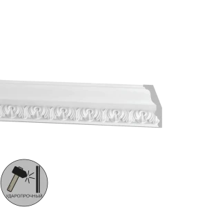 Плинтус потолочный полиуретан Decomaster DT 33 белый 35х87х2000 мм