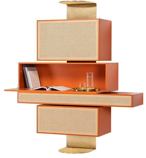 Wiener GTV Design Настенный шкаф для хранения вещей с откидными дверцами и ящиками Nyny sun-id-1386666 - Вид №4