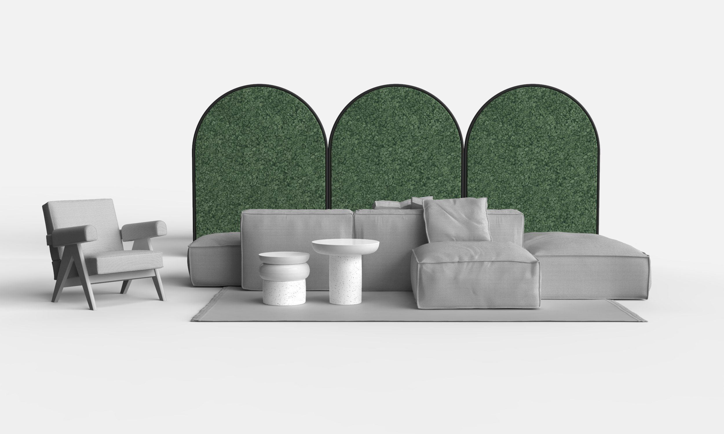 Звукопоглощающая офисная перегородка GREENMOOD G-Line ARCH-00090467 - Вид №15