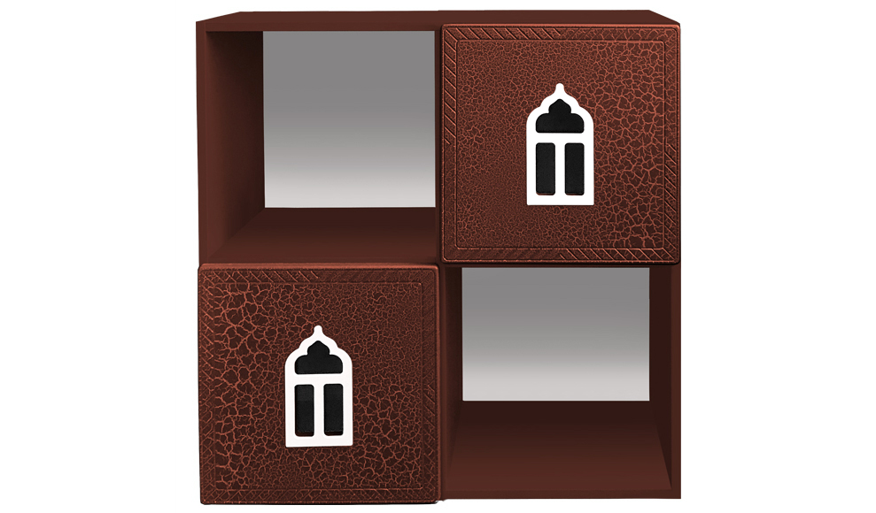 Полка детская квадратная "Венеция-2" МАНДАРИН ВЕНЕЦИЯ 178674 Красный Santreyd - Вид №2