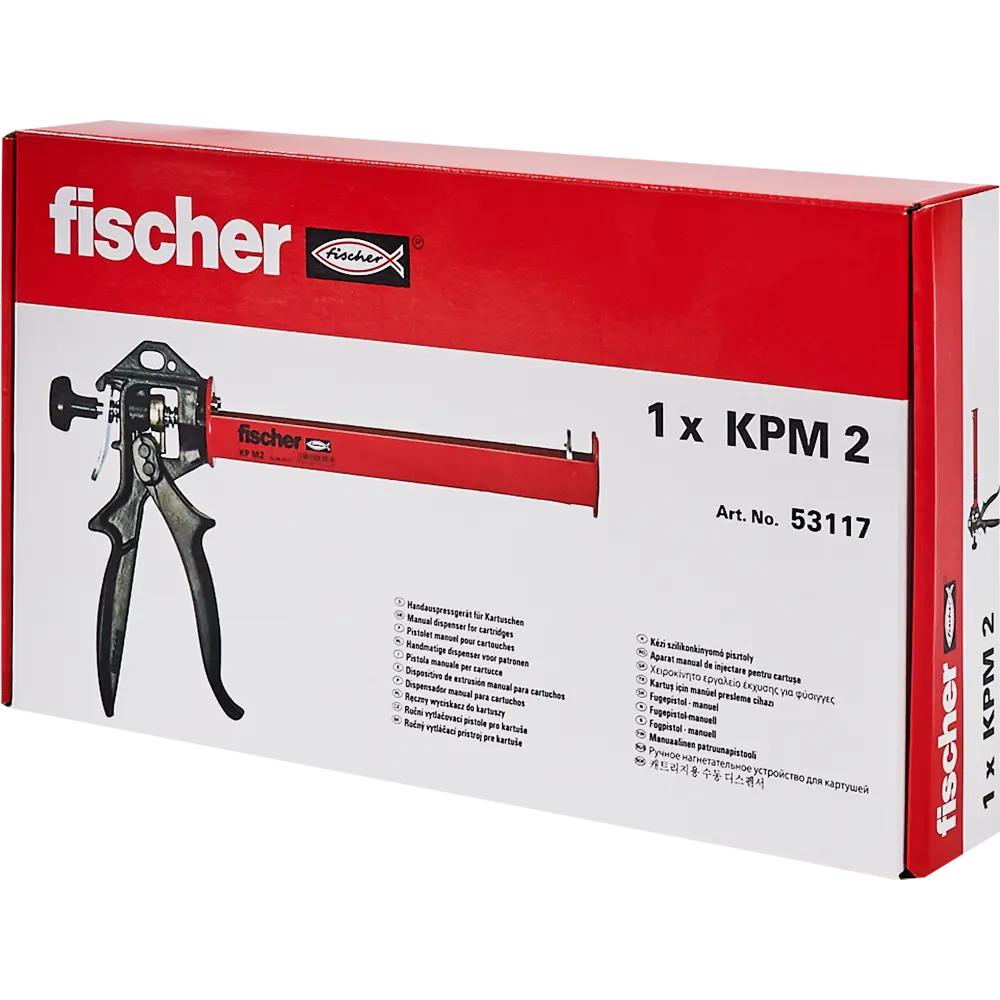 Пистолет для герметика полузакрытый Fischer 53117 150-300 мл 15919414 STLM-2148282  - Вид №3