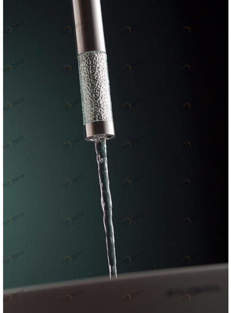 MINA Излив для умывальника на потолке из нержавеющей стали и стекла Revitrum 12534