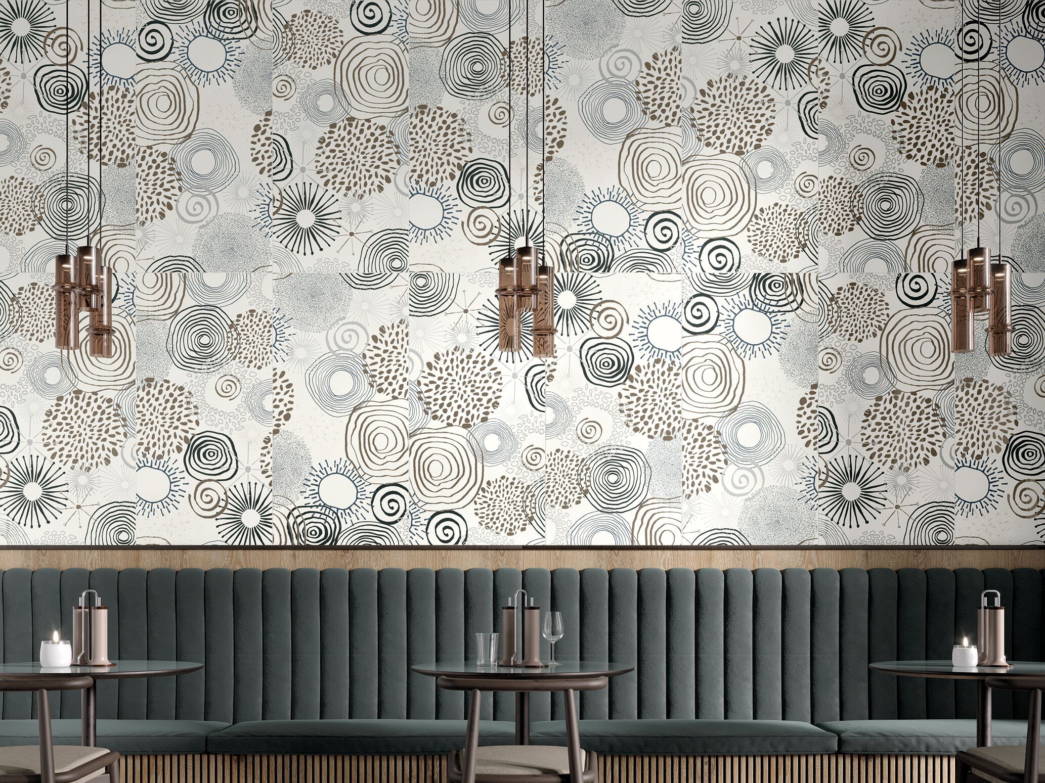 Облицовка керамогранита для интерьера MARINER фрески ARCH-00139379