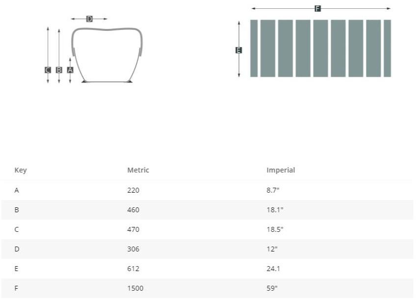 Green Furniture Concept Скамья без спинки Nova c sun-id-1379889 - Вид №16