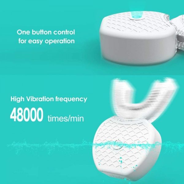 52386 Электрическая зубная 3D нано-щетка U Sharp Lazy с эффектом отбеливания Beauty Star  - Вид №3