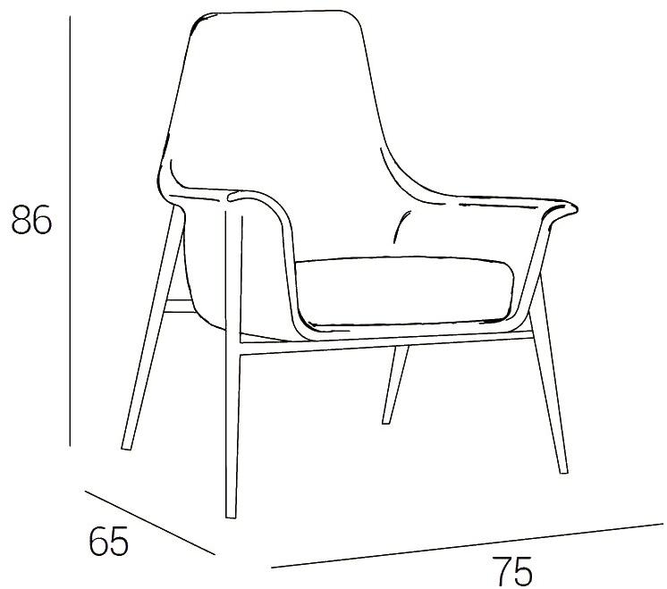 Dall'Agnese Кресло в коже Dafne sun-id-1398779 - Вид №1