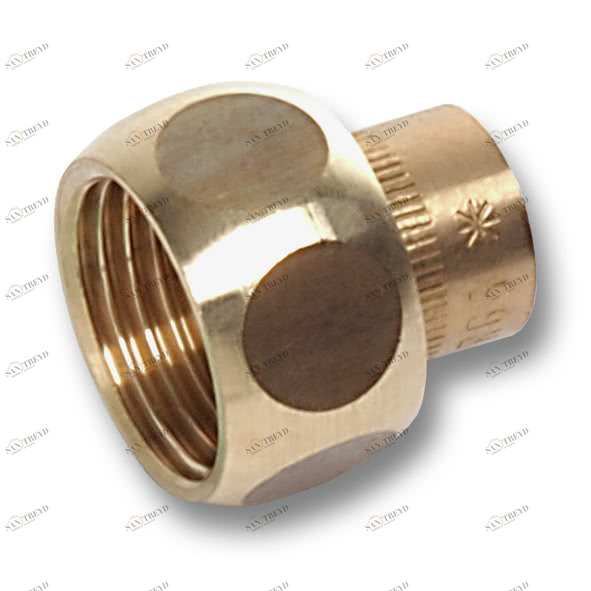 143601834 SANHA 4360G разъемное соединение, ВП, бронза, самоуплотн. 18x3/4 мм 