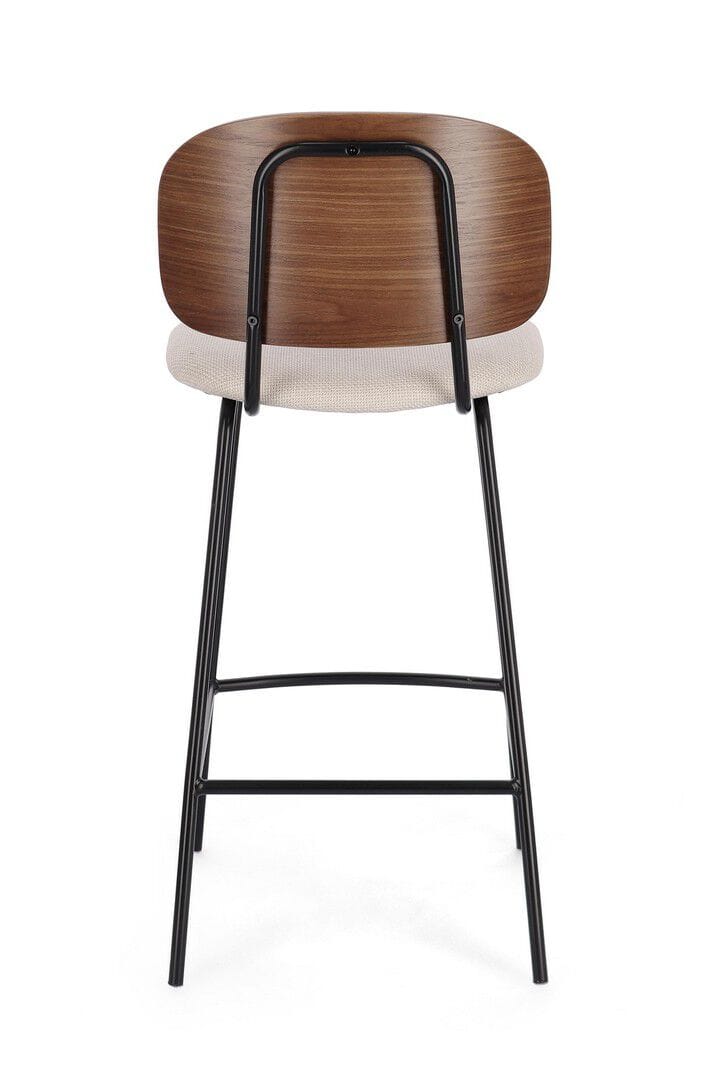 Высокий стул из ткани и дерева со спинкой BIZZOTTO SIENNA ARCH-00065029 - Вид №4