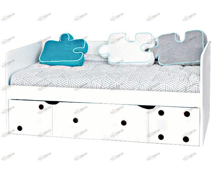 Детский диван-кровать с дополнительным спальным местом "Продленка" МАНДАРИН ПРОДЛЕНКА 178747 Белый Santreyd 