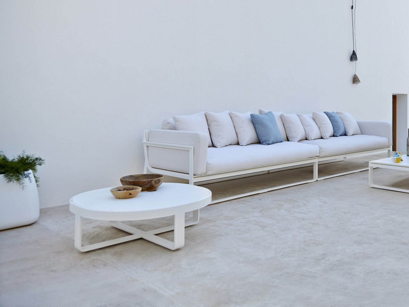 Круглый садовый столик из алюминия с термокрытием GANDIABLASCO ARCH-00025383 - Вид №1