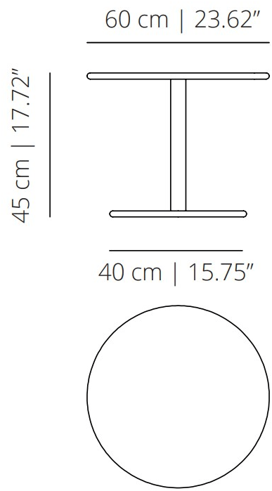 Viccarbe Круглый лакированный журнальный столик из древесных производных в современном стиле Common sun-id-1454847 - Вид №7