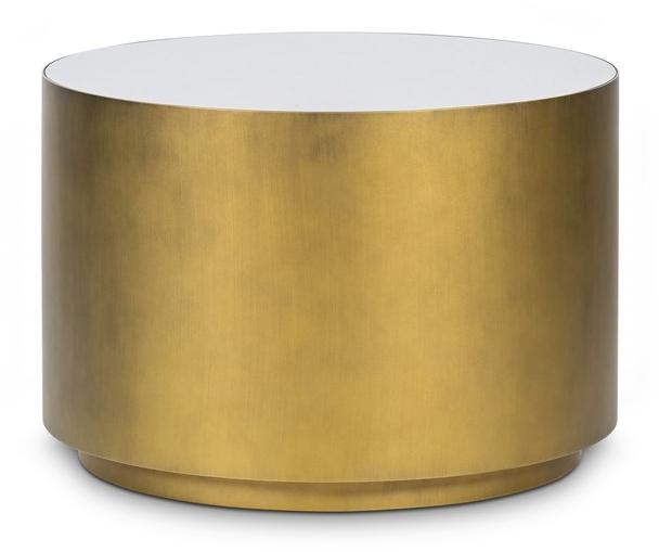 Stylish Club Низкий лакированный журнальный столик для гостиной Drum Scf.d04 - Вид №2