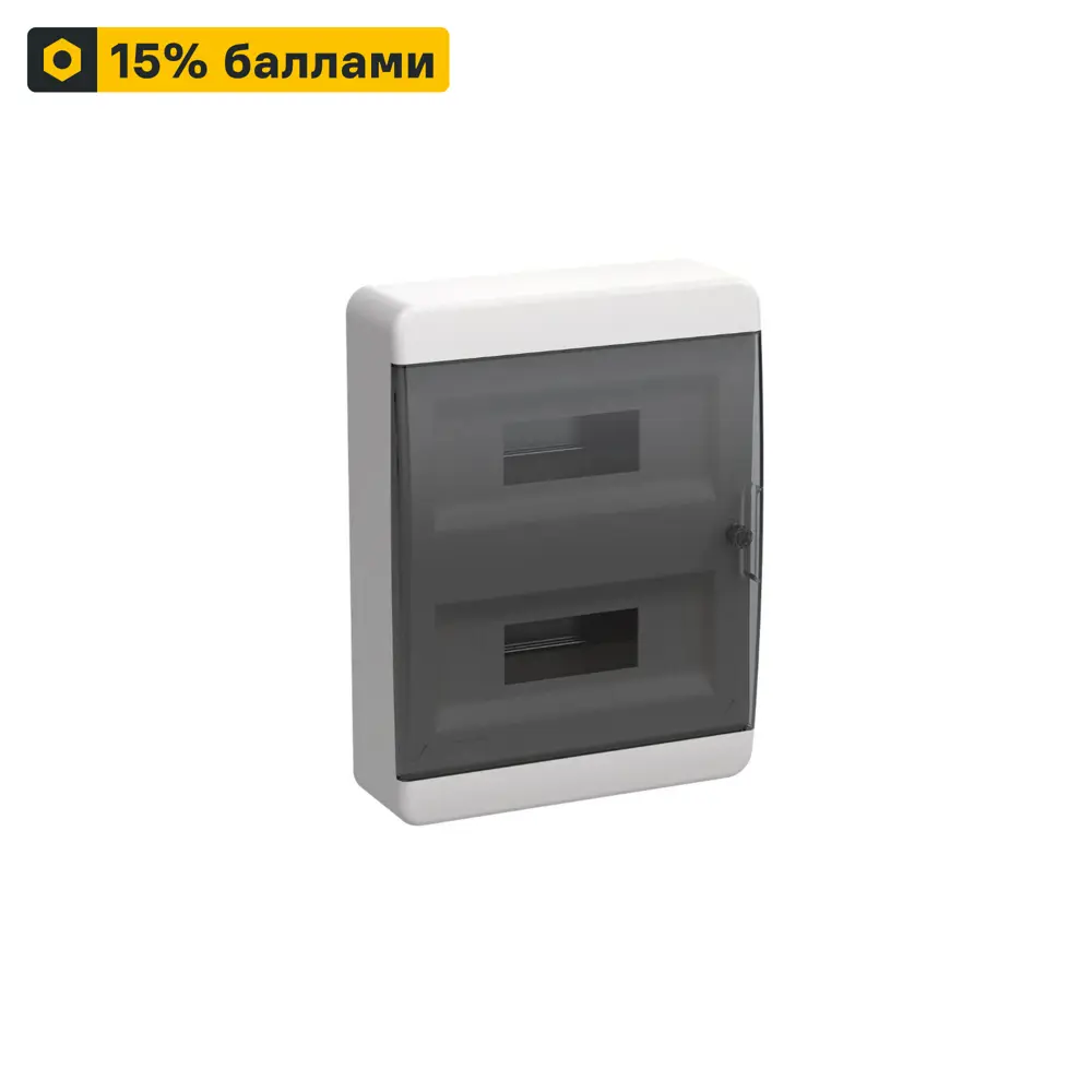 Распределительный щит IEK навесной на 24 модуля с защитой IP41 89370925 STLM-1548430