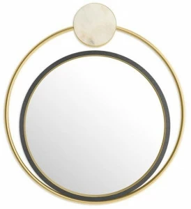 FRATO Круглое зеркало из латуни с настенной рамой  Fac050022aaa