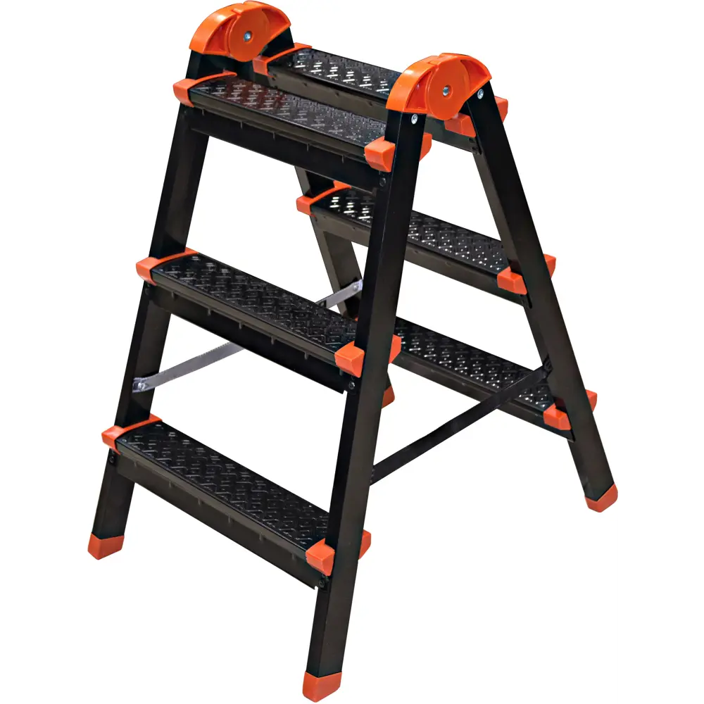 Стремянка-табурет Zalger: компактная и мобильная 3-ступенчатая модель 85172713 STLM-0059428