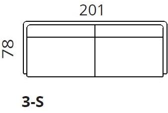 SOFTREND 3-х местный тканевый диван Linja sun-id-1376084 - Вид №4