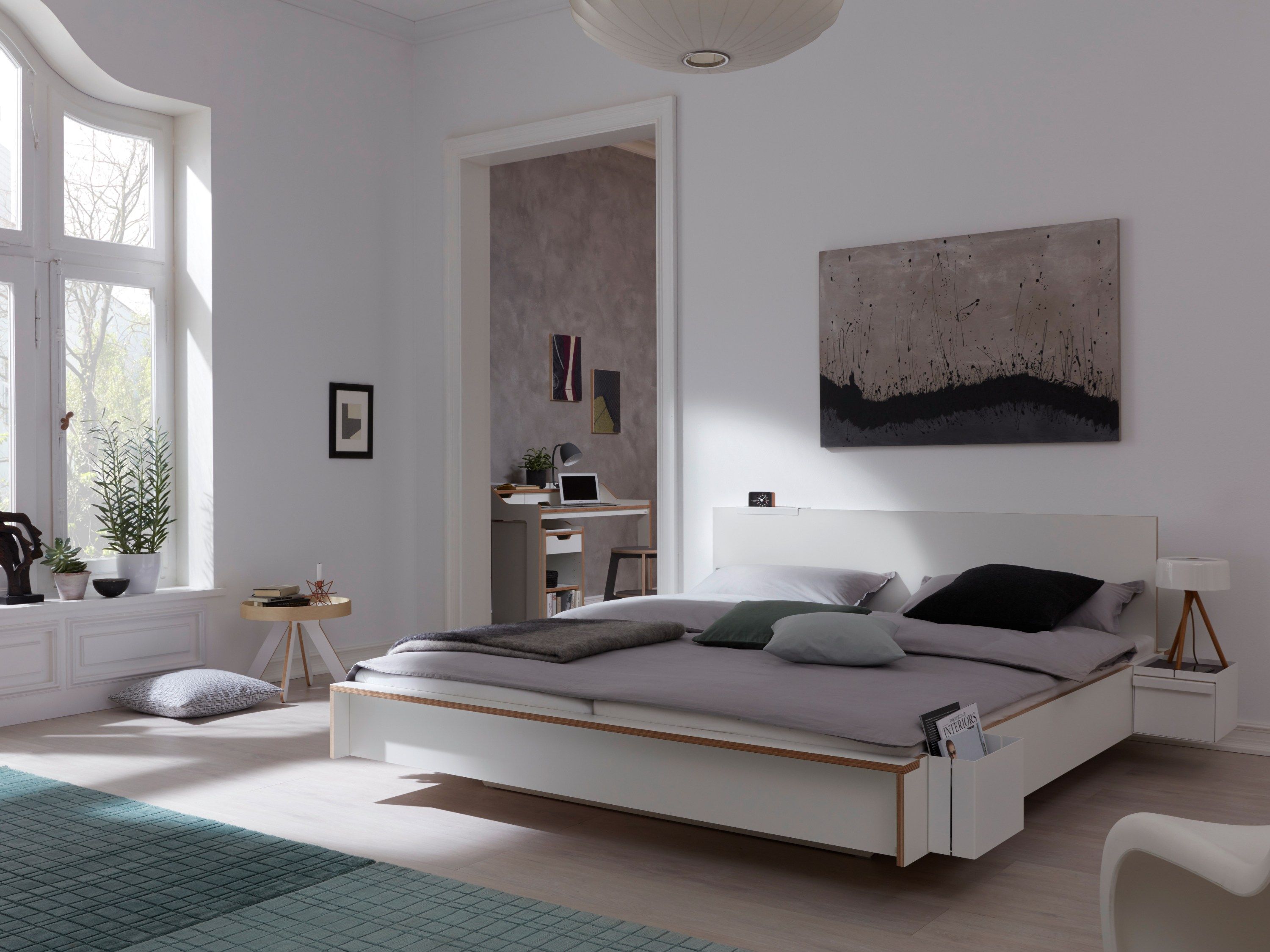 Двуспальная кровать из многослойной ткани Müller Small Living Flai ARCH-00048849 - Вид №1