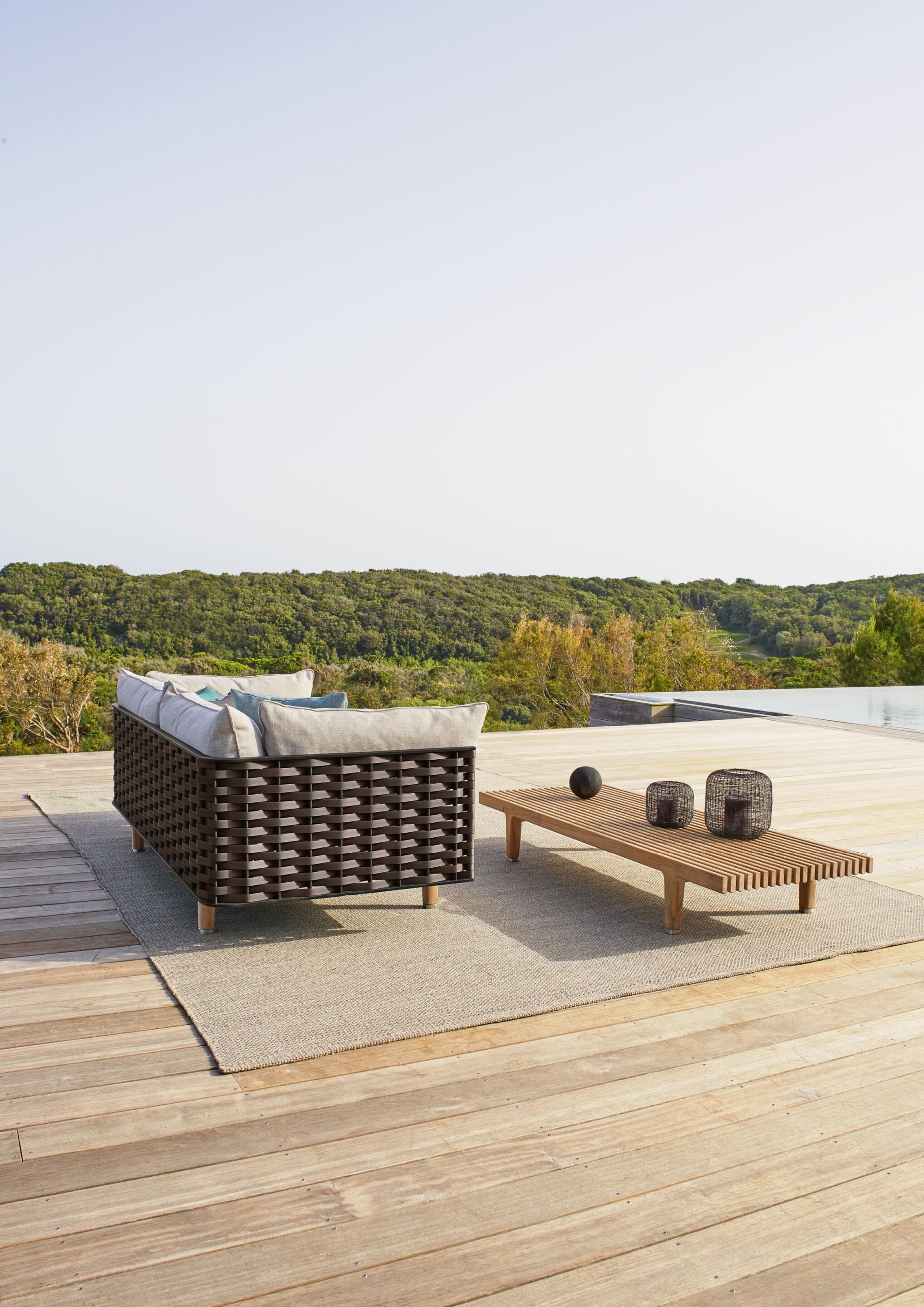 4-местный тканевый садовый диван DEDON SEALINE ARCH-00102421 - Вид №1