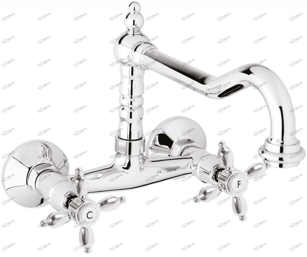 Кухонный смеситель настенного монтажа CEZARES NOSTALGIA-LLP-01