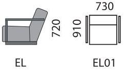 mminterier Кресло из ткани со съемным чехлом с подлокотниками El sun-id-1507715 - Вид №5