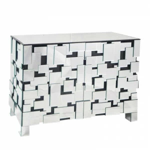Комод на ножках с 2 дверцами 120х78 см зеркальный Delight Collection DELIGHT COLLECTION ДИЗАЙНЕРСКИЕ 00-3882410 Зеркальный