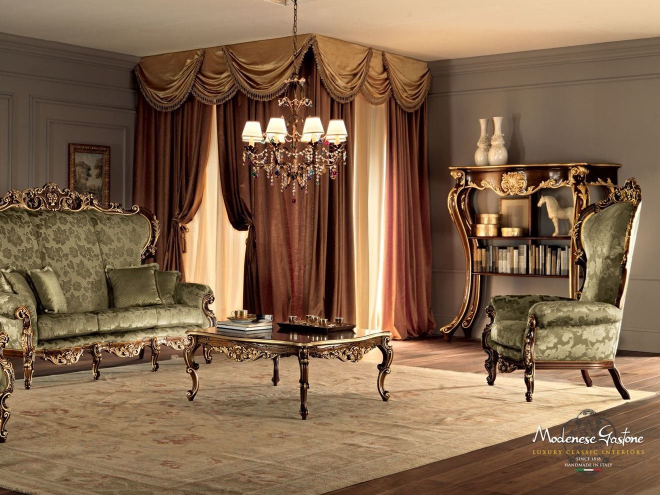 Тканевое кресло с подлокотниками Modenese Luxury Interiors Villa Venezia ARCH-00088178 - Вид №3