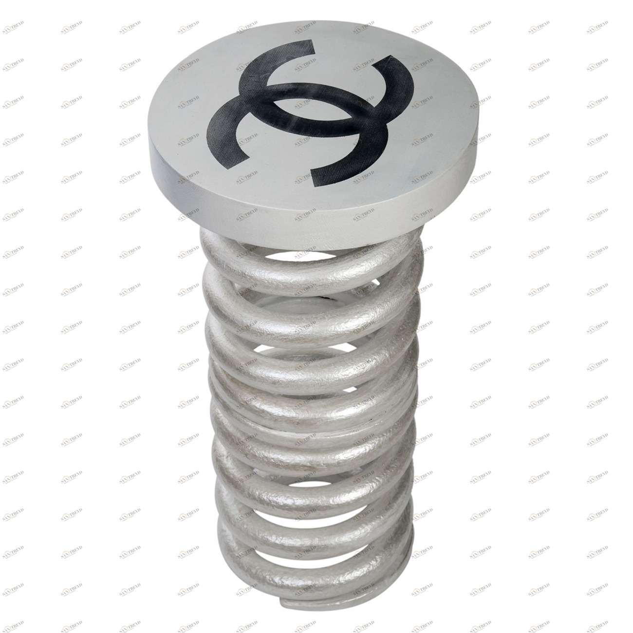 Стул Пружина Chanel white большой STARBARREL ДИЗАЙНЕРСКИЕ, ПРУЖИНА 044124 Серый 