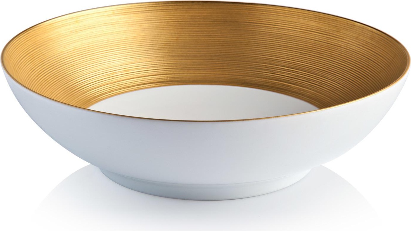 66829 JL Coquet Тарелка суповая 19,5см "Хемисфер" (золотой) Фарфор 