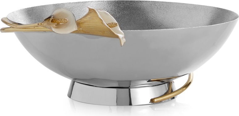 10612924 Michael Aram Чаша Michael Aram Каллы 27см, сталь нержавеющая (серебрист.) Сталь нержавеющая 