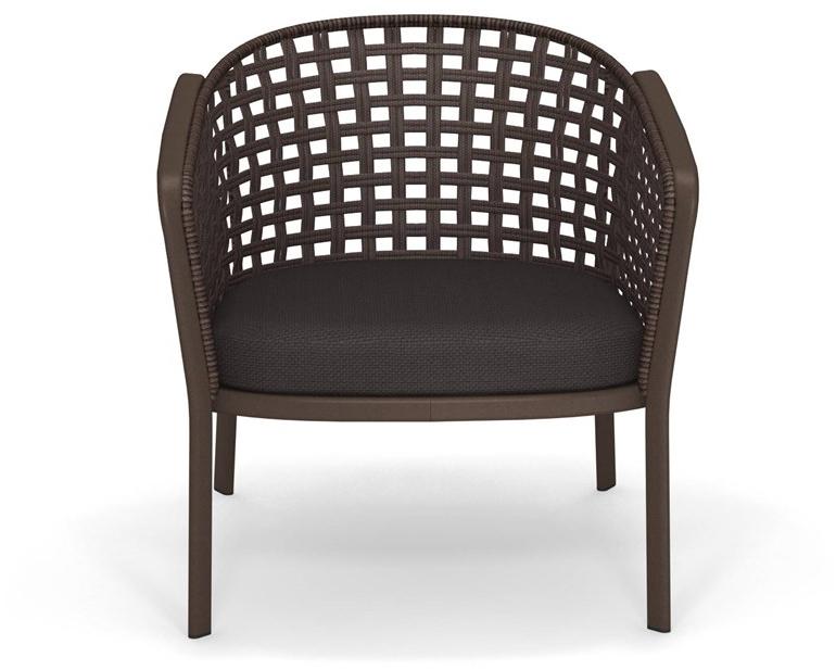 emu Кресло для отдыха из алюминия и квадратной плетеной веревки Carousel 1217 - Вид №1