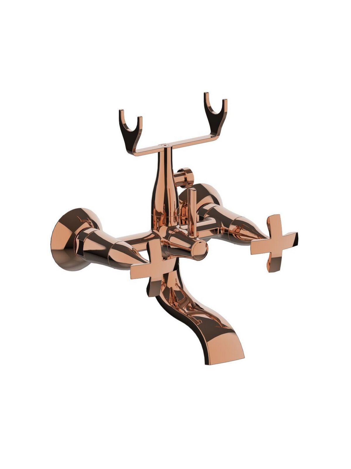 2 отверстия настенный наружный смеситель для ванны Rubinetterie Frattini Lucrezia ARCH-00045706 - Вид №5