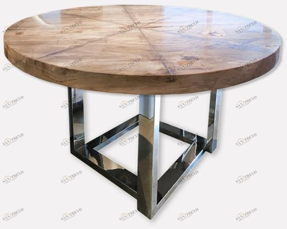 MORADA Круглый обеденный стол из дерева Petra sun-id-1422118