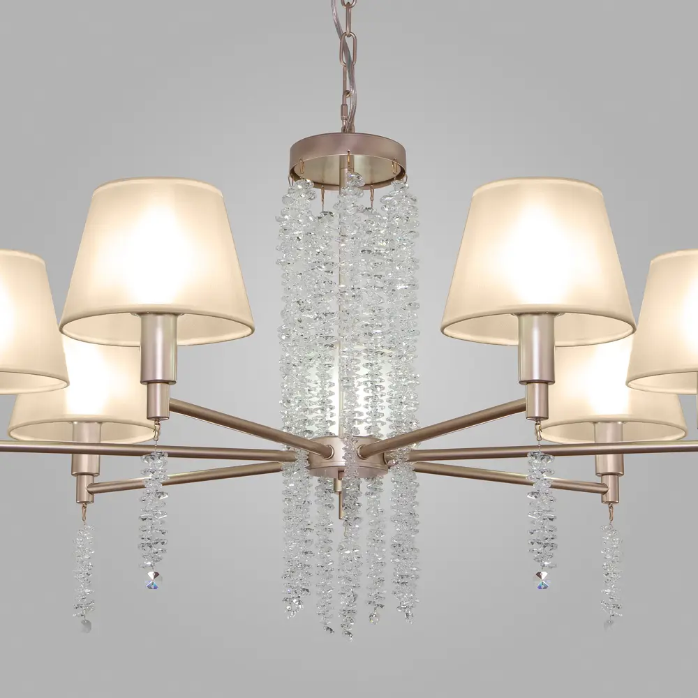 Люстра подвесная Charuel 60148 7 ламп 13 м² цвет золотой Eurosvet STLM-2112723 - Вид №1