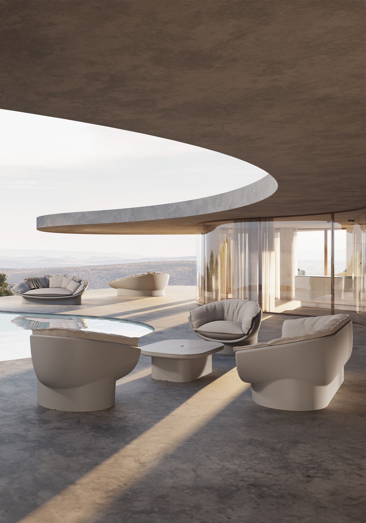 Полиэтиленовое садовое кресло Vondom Луна ARCH-00109461 - Вид №3