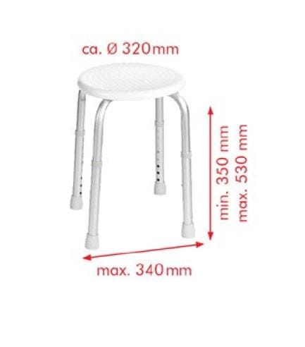 Алюминиевый стул для ванной комнаты Thermomat SGR-TO ARCH-00018475 - Вид №1