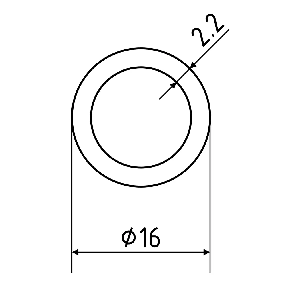Труба PRO AQUA PEX-A для водоснабжения 16x2.2 мм 1 метр 85272016 STLM-0060671 - Вид №3