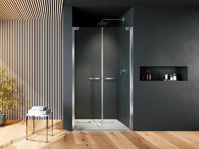 Стеклянная ниша душевая кабина с распашной дверью Provex Industrie E-Lite ARCH-00050870 - Вид №1