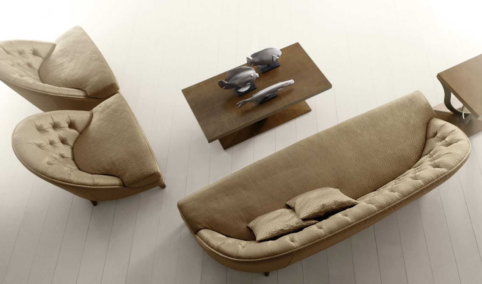 Деревянный прямоугольный журнальный столик OPERA CONTEMPORARY TESEO ARCH-00034281 - Вид №1