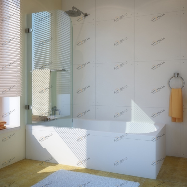 110X150GV001 Душевое ограждения на борт вынны GUTEWETTER Германия LUX