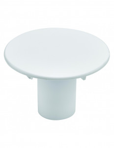 032500 001 00  Крышка сливного отверстия для душевого поддона с отверстием Д. 90 мм, с водоотводящей трубкой, белая Valentin Белый