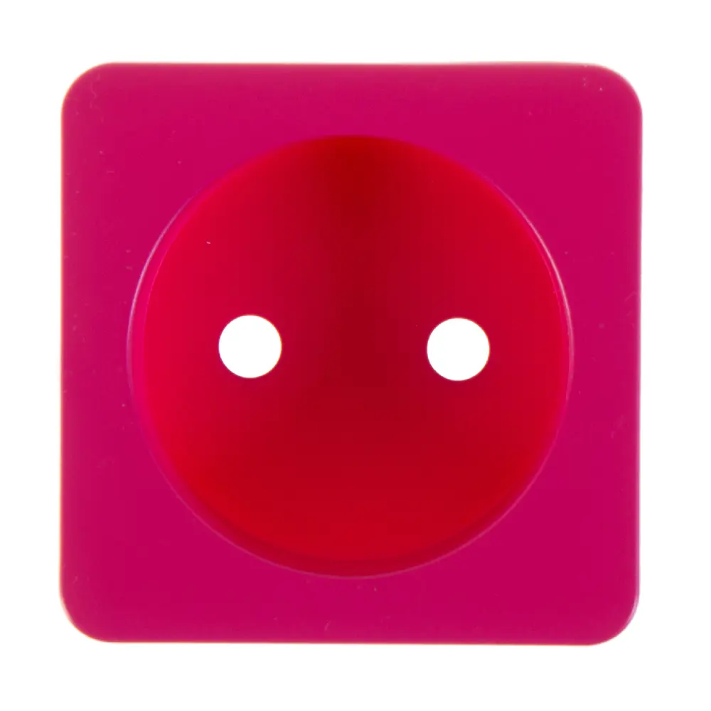 Накладка для розетки без заземления Lexman Cosy, цвет фуксия STLM-2191864