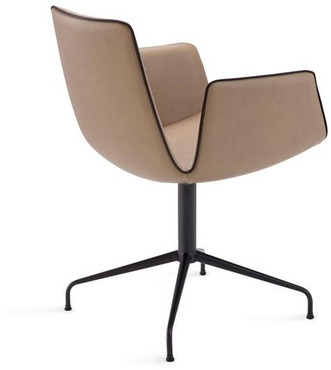 Freifrau 4-спицевое кожаное кресло с подлокотниками Amelie sun-id-1362720 - Вид №1