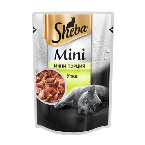 ПР0043466 Корм для кошек Мини порция с уткой пауч SHEBA