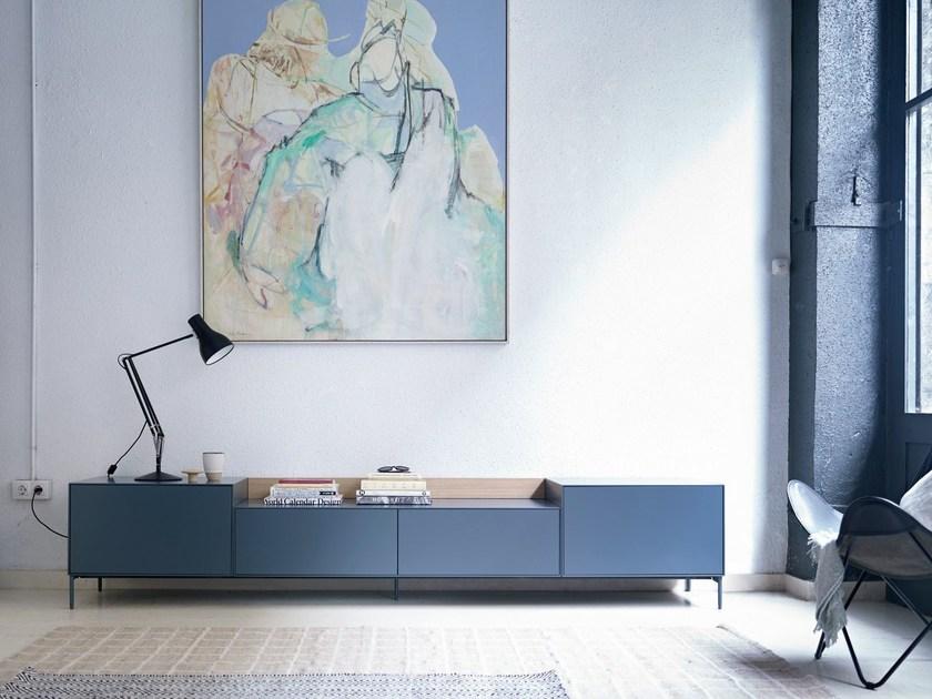 TREKU Низкая лакированная тумба под ТВ Lauki sun-id-1461777 - Вид №6