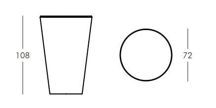 Высокий круглый стол из полиэтилена SLIDE PINT ARCH-00037870 - Вид №6