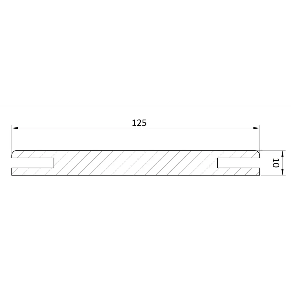 Добор Британия/Австрия/Твинвуд 2100х125х10 мм ПВХ ламинация цвет белый BELWOODDOORS STLM-2004705 - Вид №2