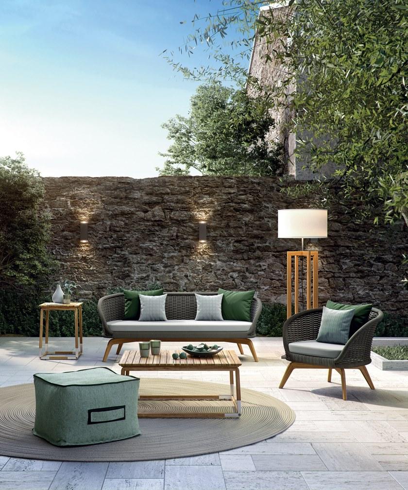 Atmosphera Садовый пуф квадратный со съемной крышкой из технической ткани Soft Cx.sf.pfq60 - Вид №4