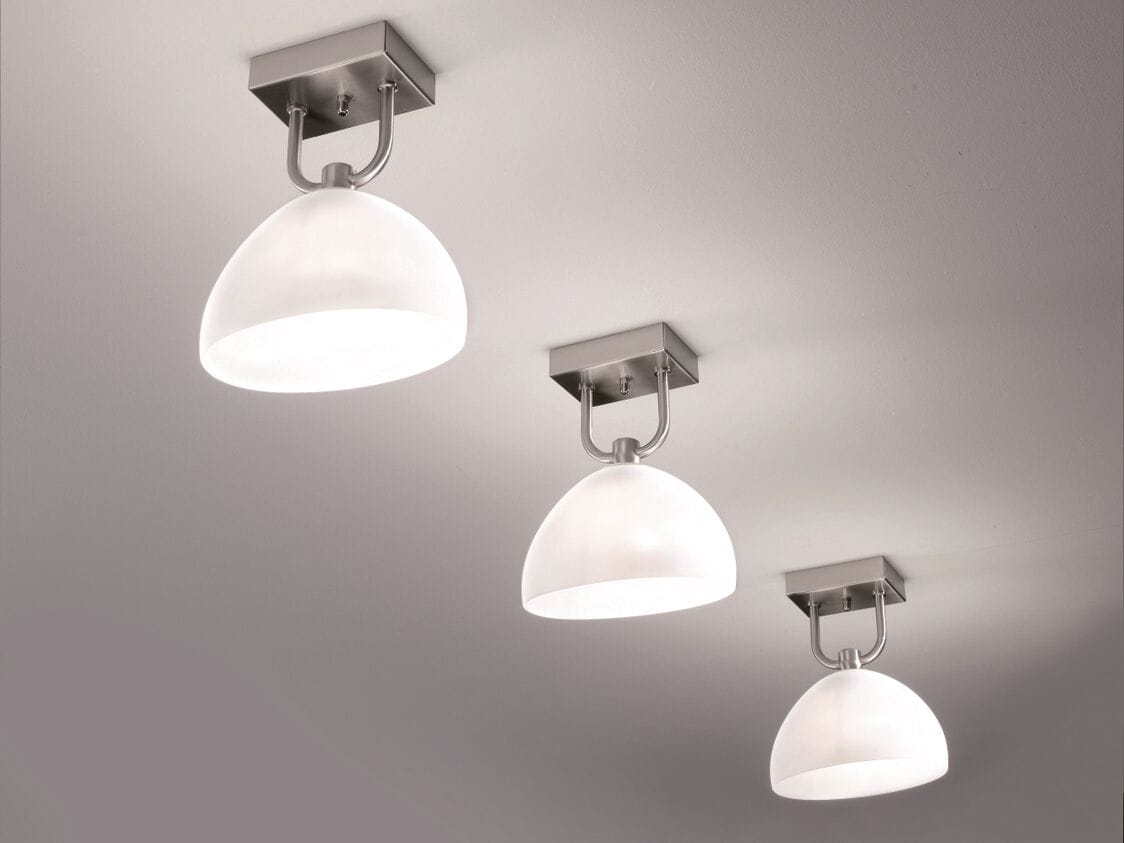 Стеклянный светодиодный потолочный светильник Cremasco Illuminazione световые работы ARCH-00054778 - Вид №1