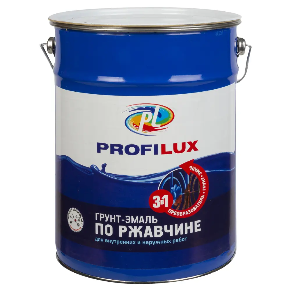 Эмаль-грунт по ржавчине 3 в 1 5 кг цвет белый 17834491 STLM-2068116 PROFILUX 